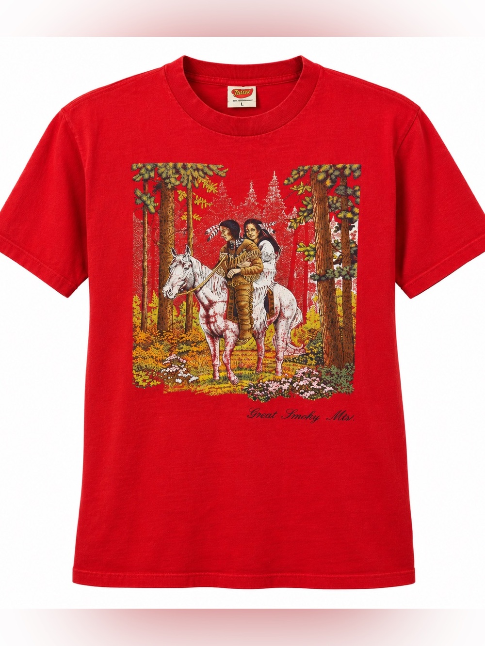 Vintage Great Smoky Mountains Graphic Tee Santa Cruz USA M